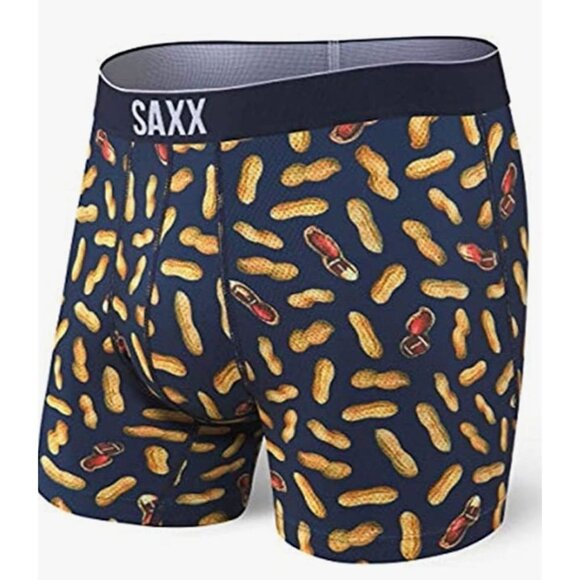 Saxx Other - Saxx Volt Boxer Briefs Sz Med Slim Fit Peanuts Football